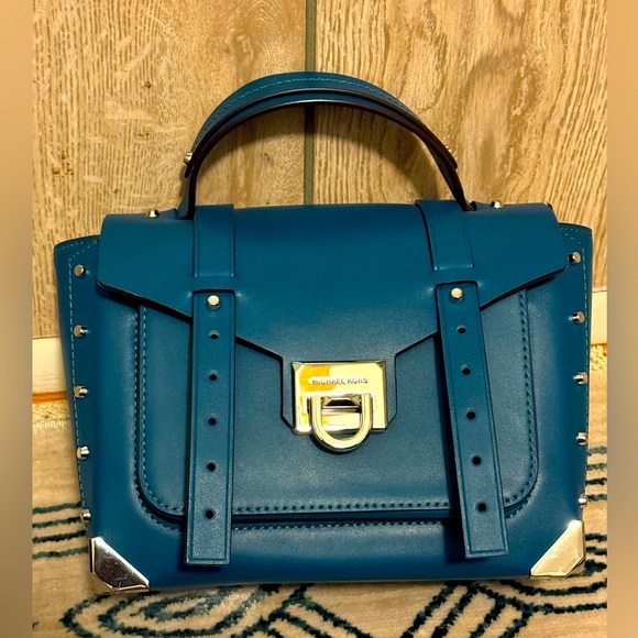 Michael Kors Medium TH Manhattan School Satchel Bag & Card Case Wallet - Picture 7 of 11